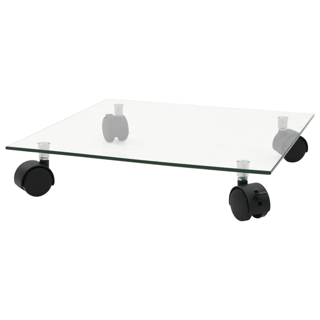 plantevogn 2 stk. hærdet glas 35 x 35 cm firkantet