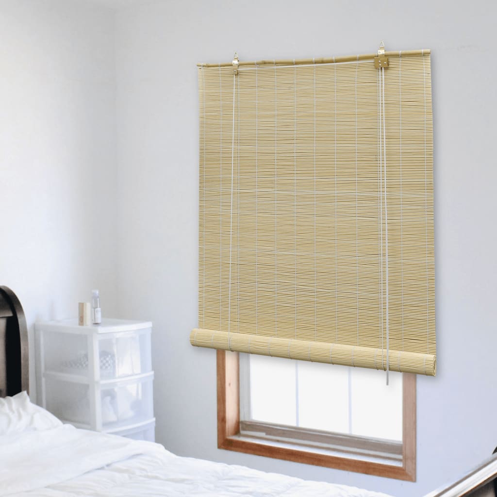 rullegardin 100x220 cm bambus naturfarvet