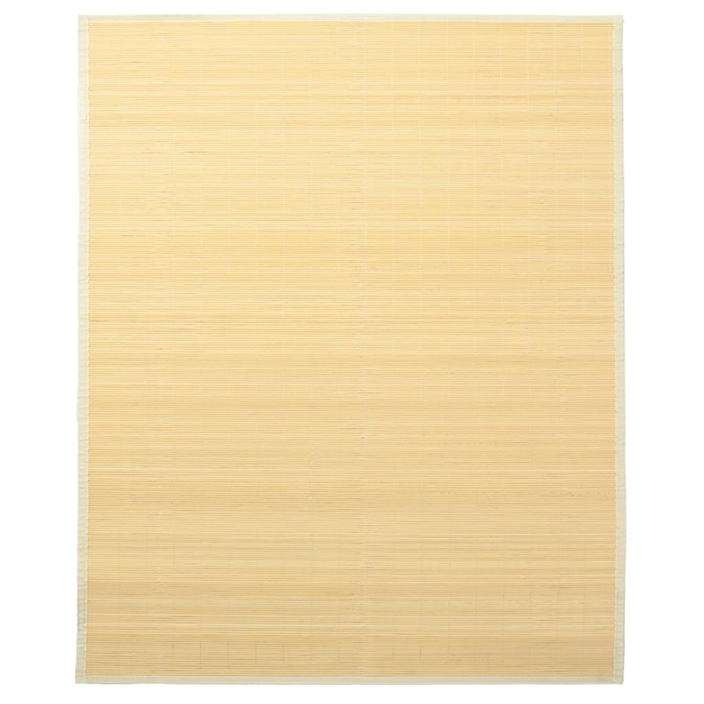 tæppe 160x230 cm bambus naturfarvet