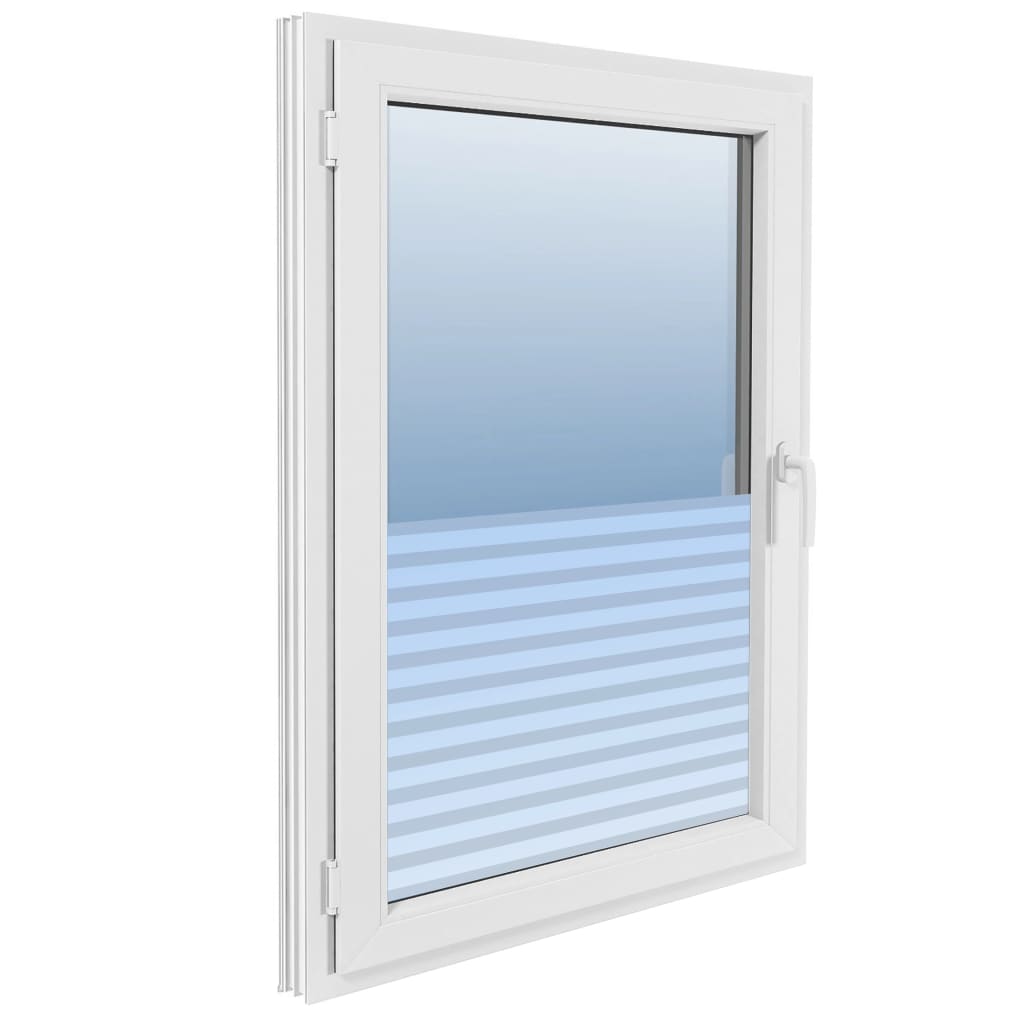 vinduesfolie 0,9x10 m stribet PVC matteret