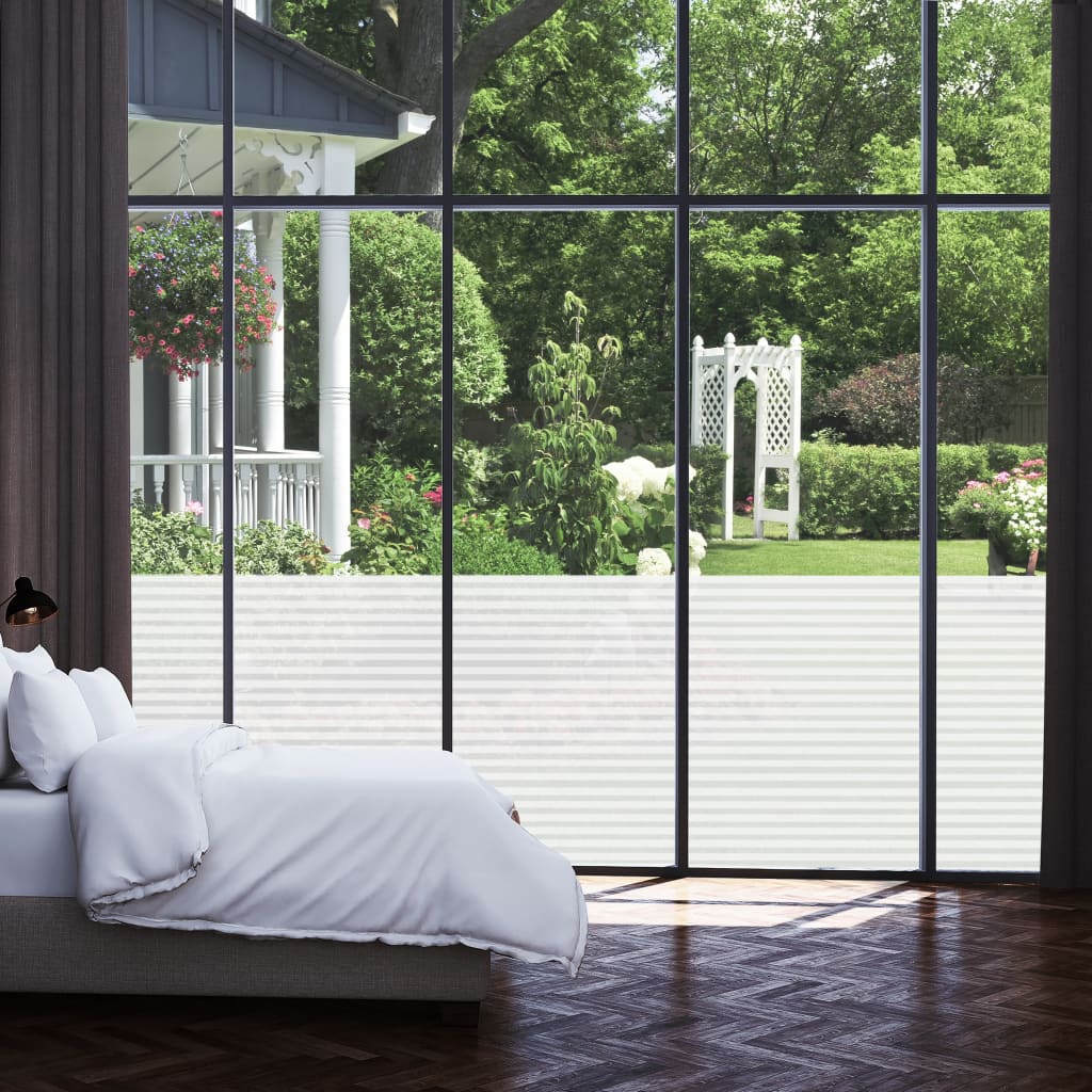 vinduesfolie 0,9x10 m stribet PVC matteret