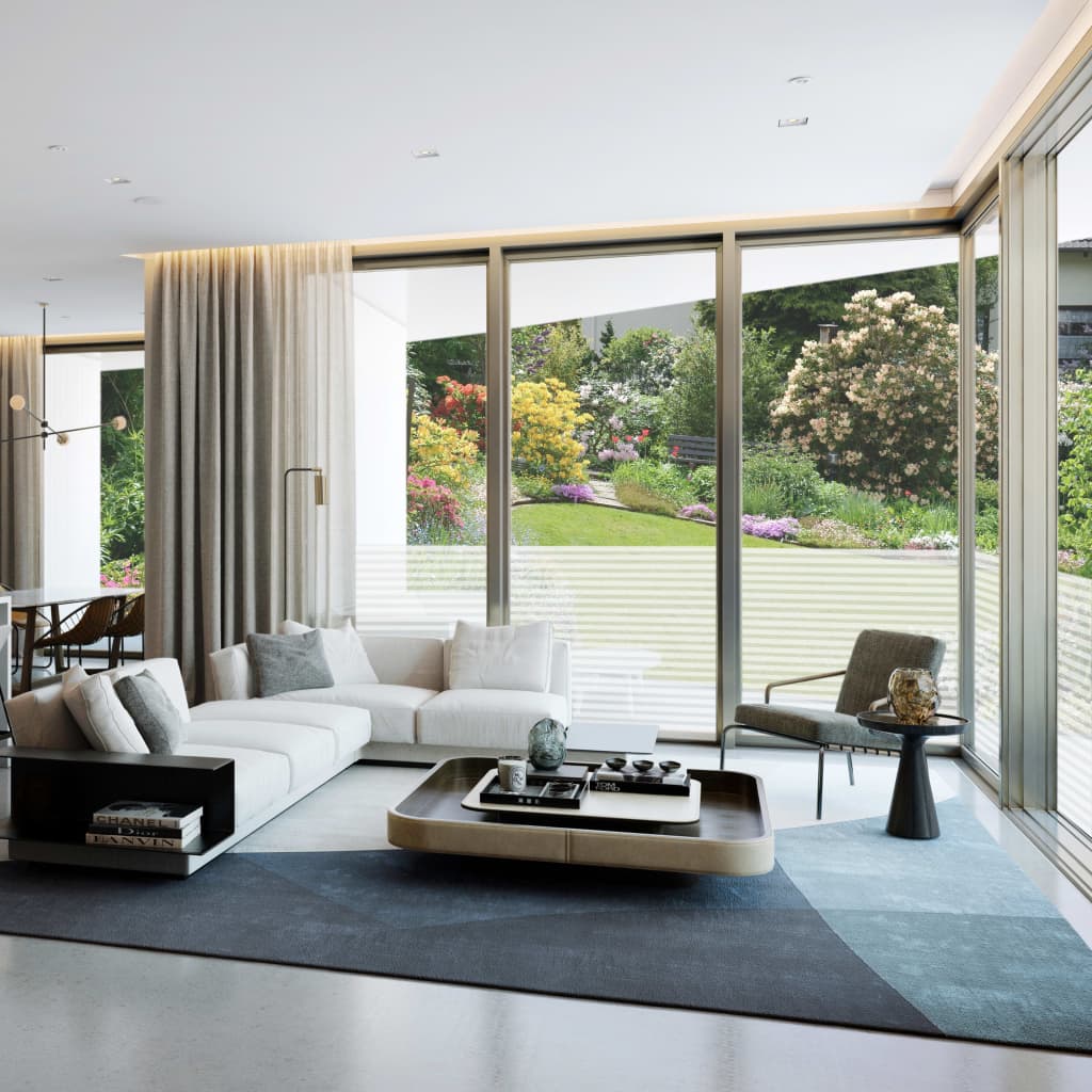 vinduesfolie 0,9x10 m stribet PVC matteret