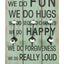 vægmonteret knagerække med 6 knager HAPPY LOVE 120 x 40 cm