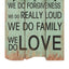 vægmonteret knagerække med 6 knager HAPPY LOVE 120 x 40 cm