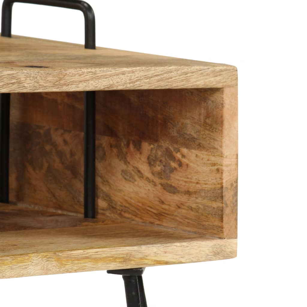 sengebord 40x34x47 cm massivt mangotræ