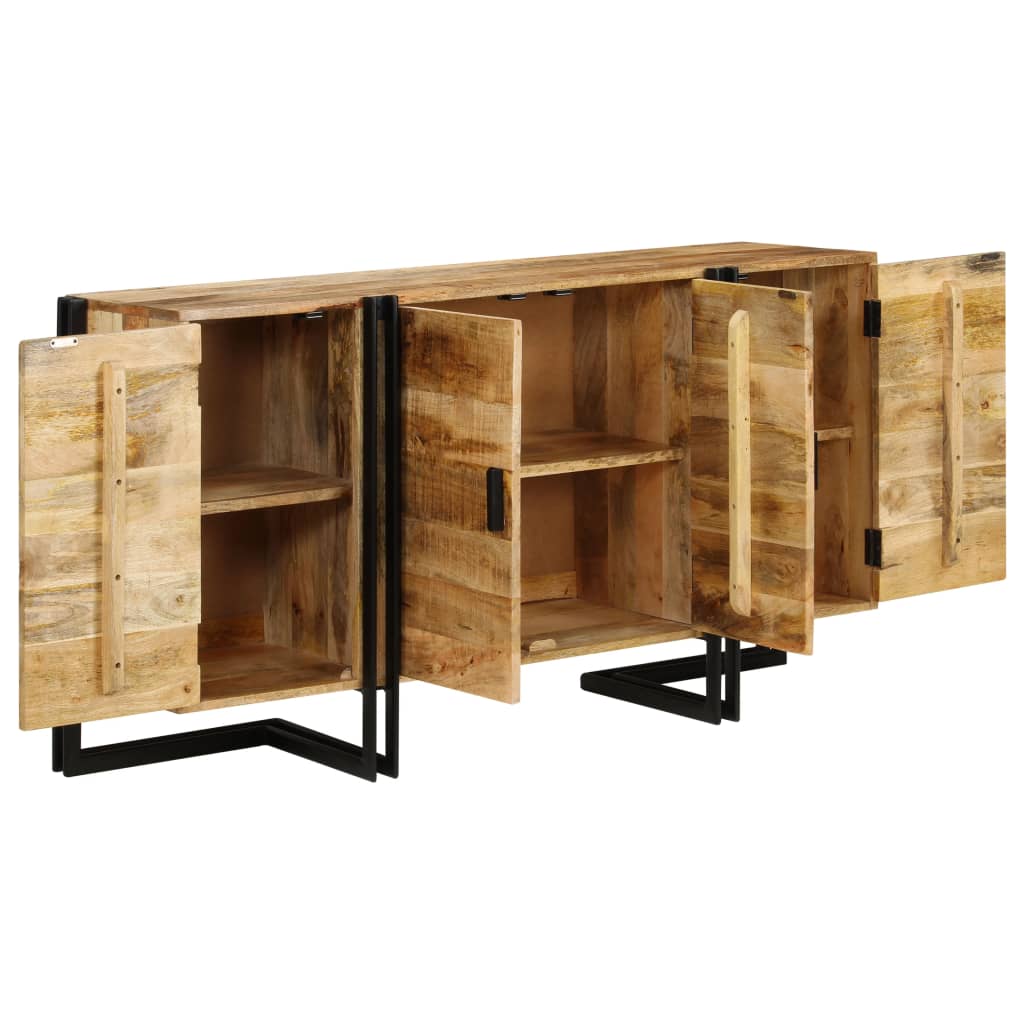 skænk i massivt mangotræ 150 x 40 x 80 cm