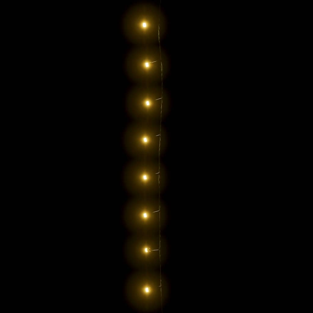 Lyskæde med 600 LED'er 60 m 8 lyseffekter IP44 varm hvid