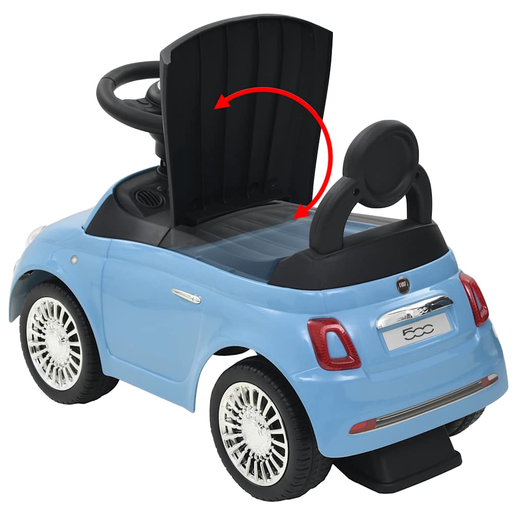 gåbil Fiat 500 blå