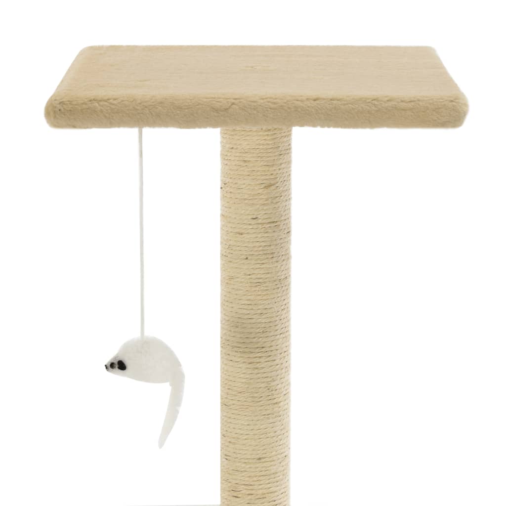 kradsetræ med sisalkradsestolper 95 cm beige
