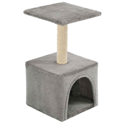 kradsetræ til katte med sisal-kradsestolper 55 cm grå