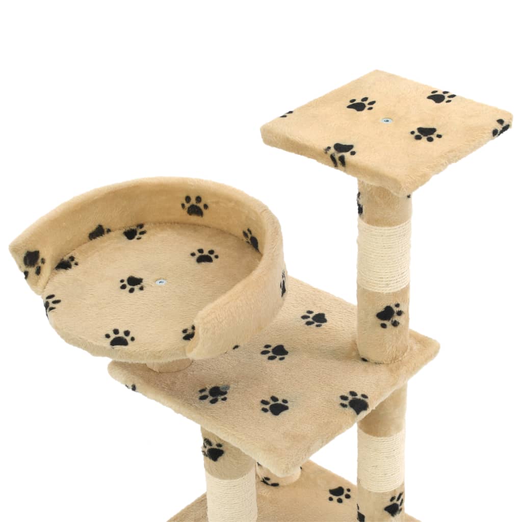 kradsetræ til katte med sisal 65 cm poteprint beige