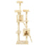 kradsetræ til katte med sisal 170 cm beige