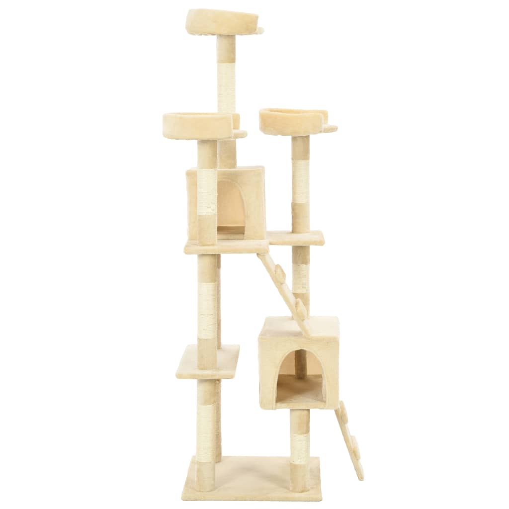 kradsetræ til katte med sisal 170 cm beige
