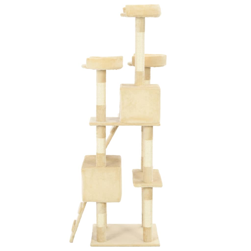 kradsetræ til katte med sisal 170 cm beige