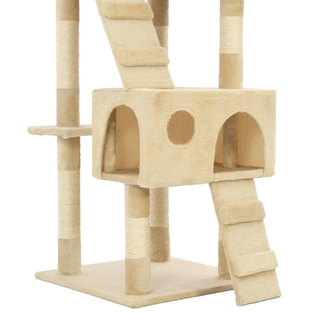 kradsetræ til katte med sisal 170 cm beige