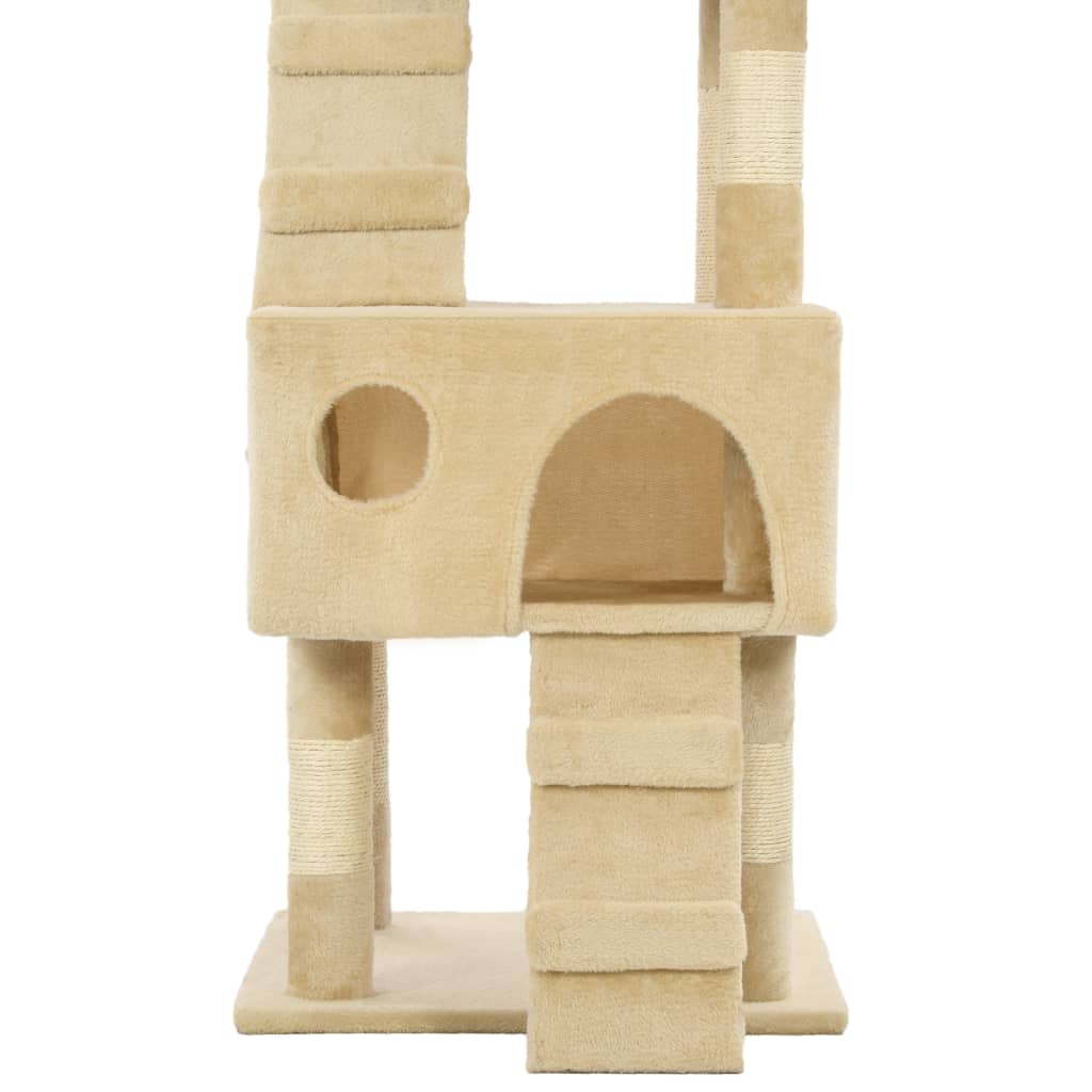 kradsetræ til katte med sisal 170 cm beige