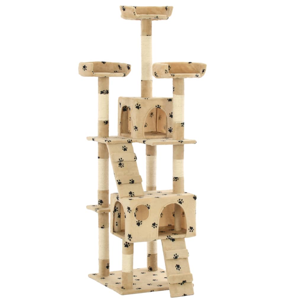 kradsetræ til katte med sisal 170 cm poteprint beige