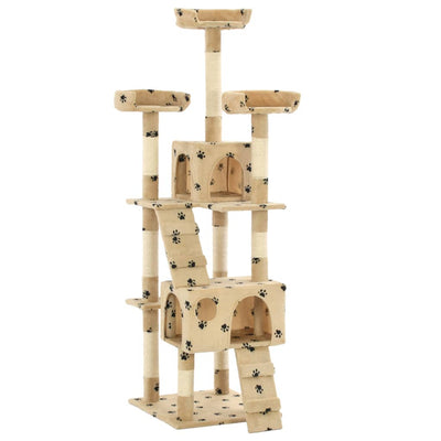 kradsetræ til katte med sisal 170 cm poteprint beige