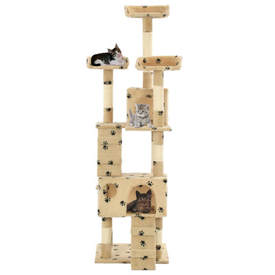 kradsetræ til katte med sisal 170 cm poteprint beige