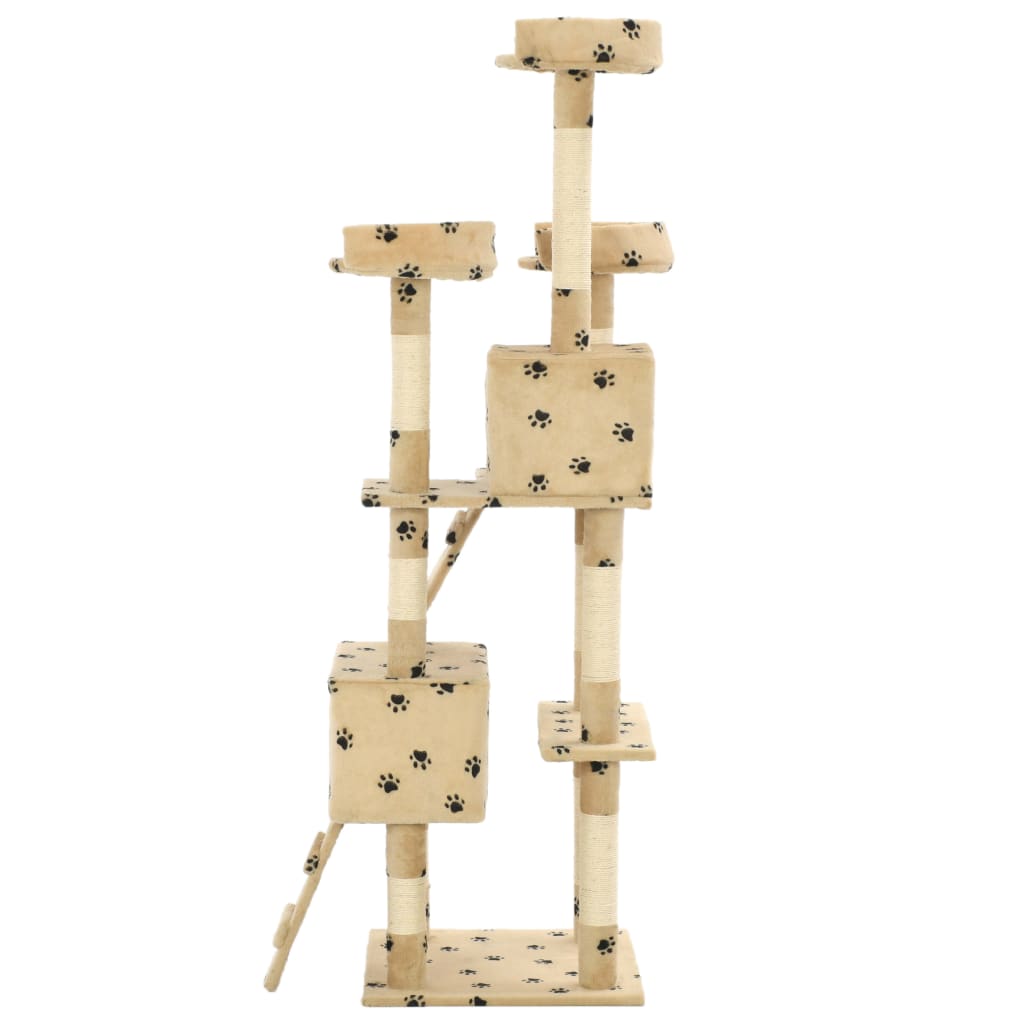 kradsetræ til katte med sisal 170 cm poteprint beige