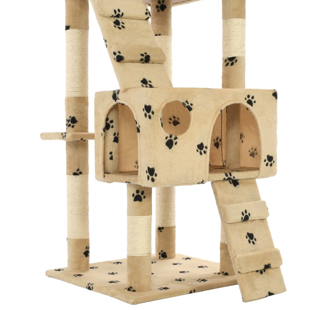 kradsetræ til katte med sisal 170 cm poteprint beige