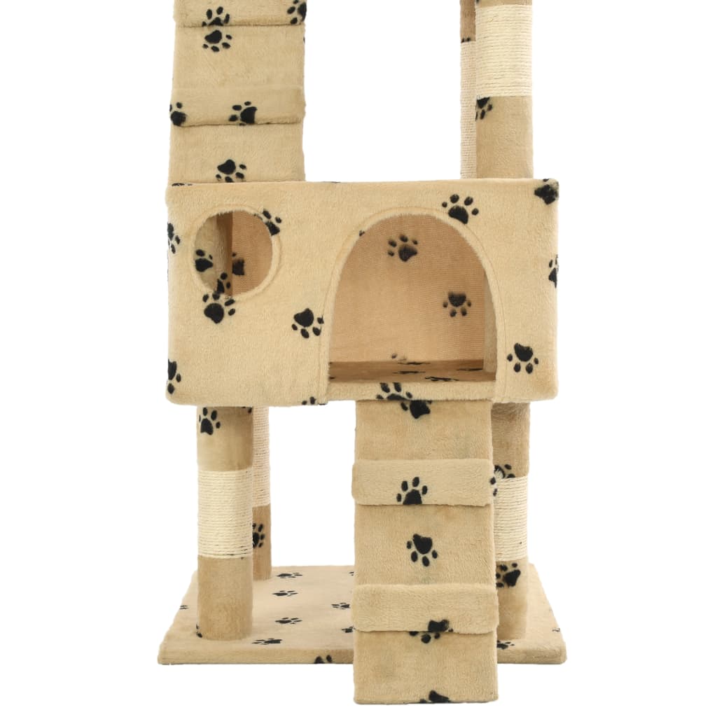 kradsetræ til katte med sisal 170 cm poteprint beige