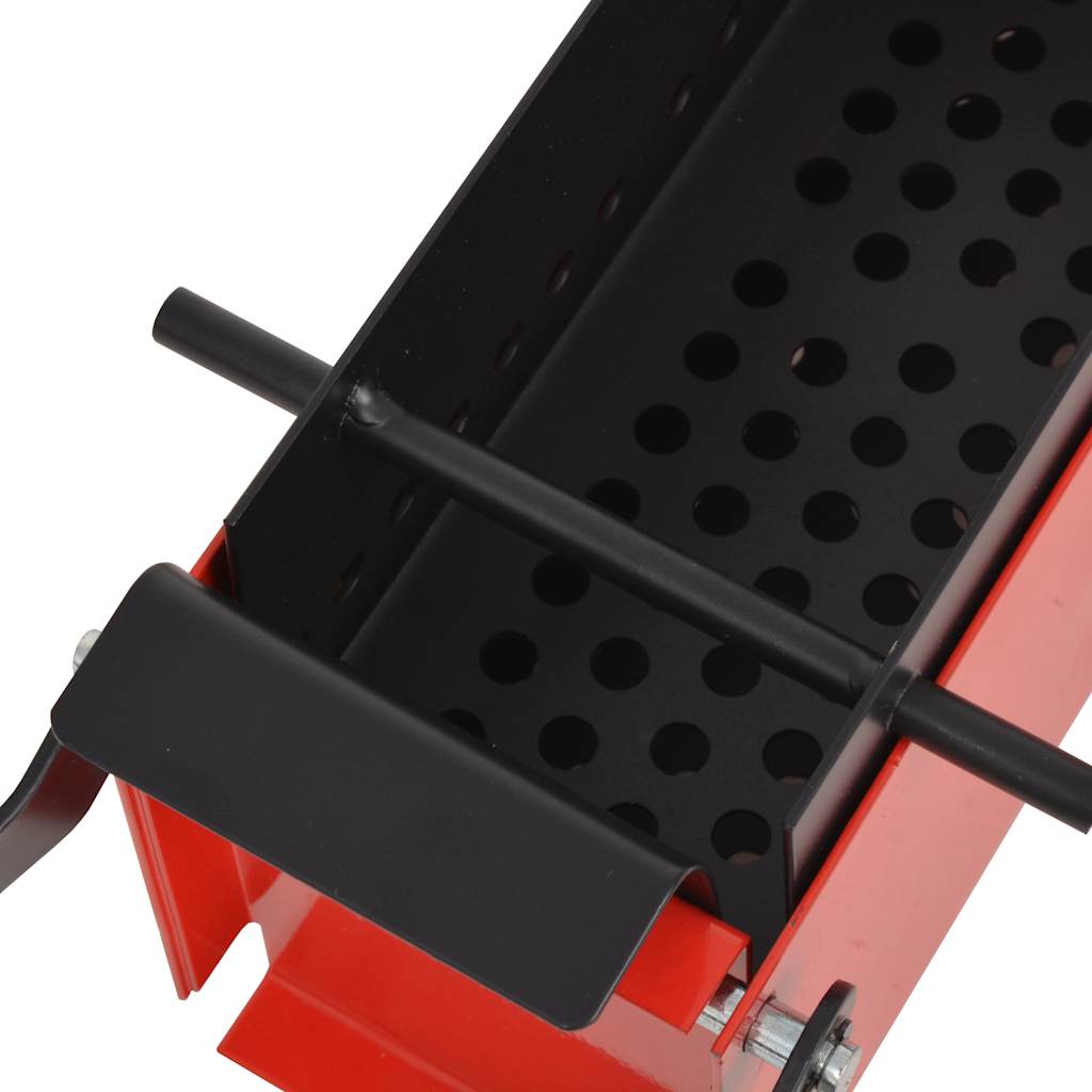 briketpresser til papir 34x14x14 cm sort og rød