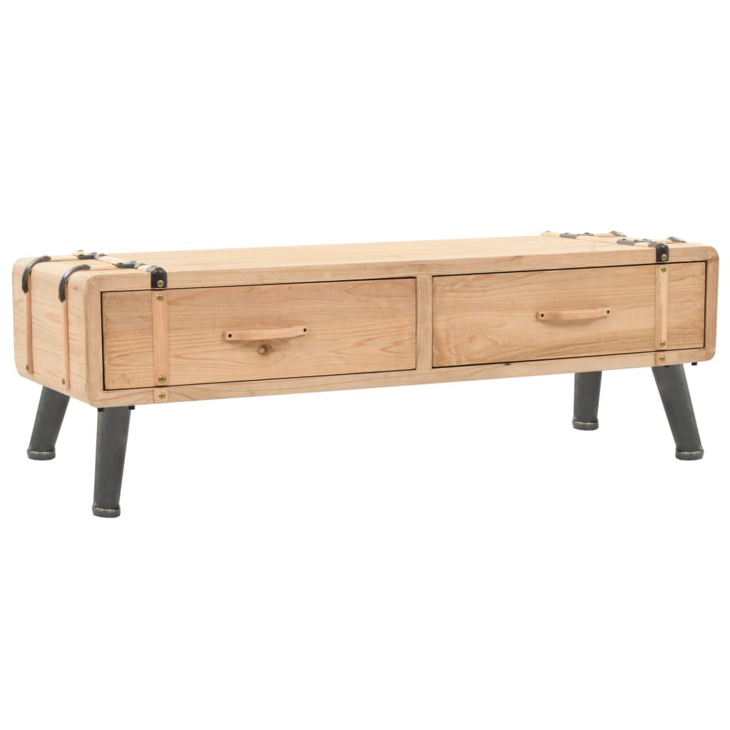 tv-bord 120x33x35 cm massivt grantræ