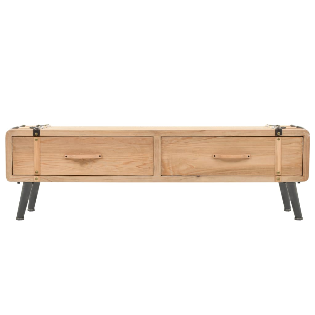 tv-bord 120x33x35 cm massivt grantræ