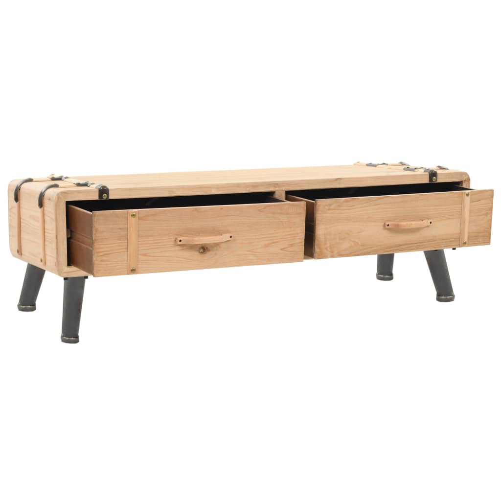 tv-bord 120x33x35 cm massivt grantræ