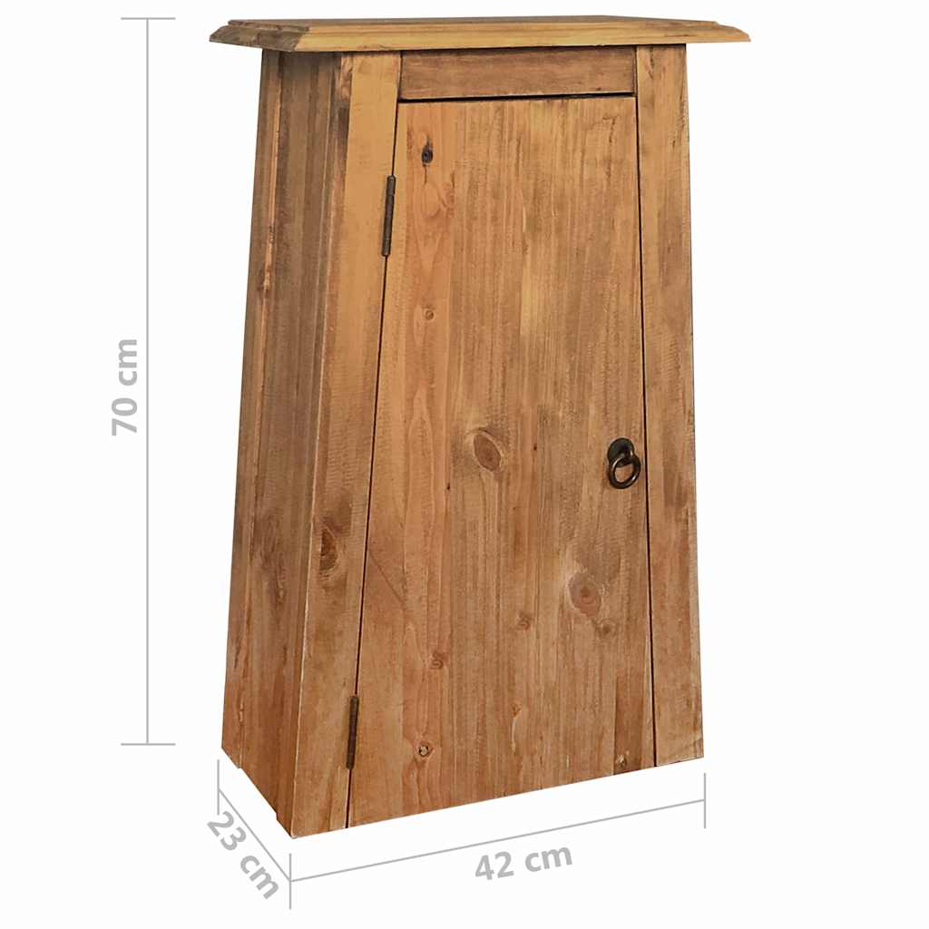 badeværelsesskab 42x23x70 cm massivt fyrretræ