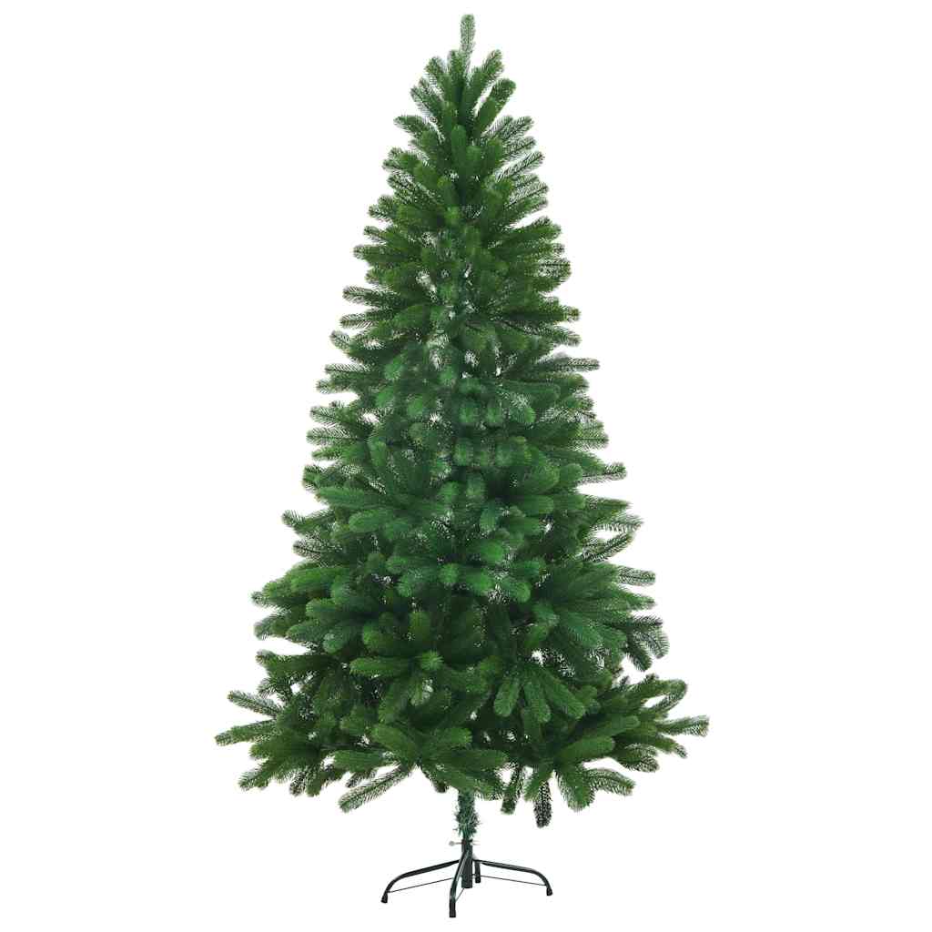 kunstigt juletræ med naturtro nåle 150 cm grøn