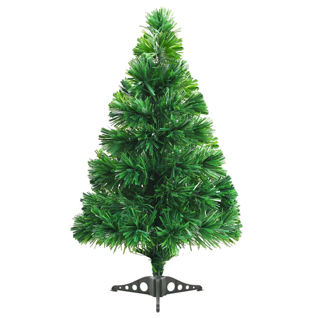 kunstigt juletræ fiberoptisk 64 cm grønt