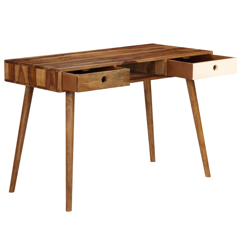 skrivebord 110 x 55 x 76 cm massivt akacietræ