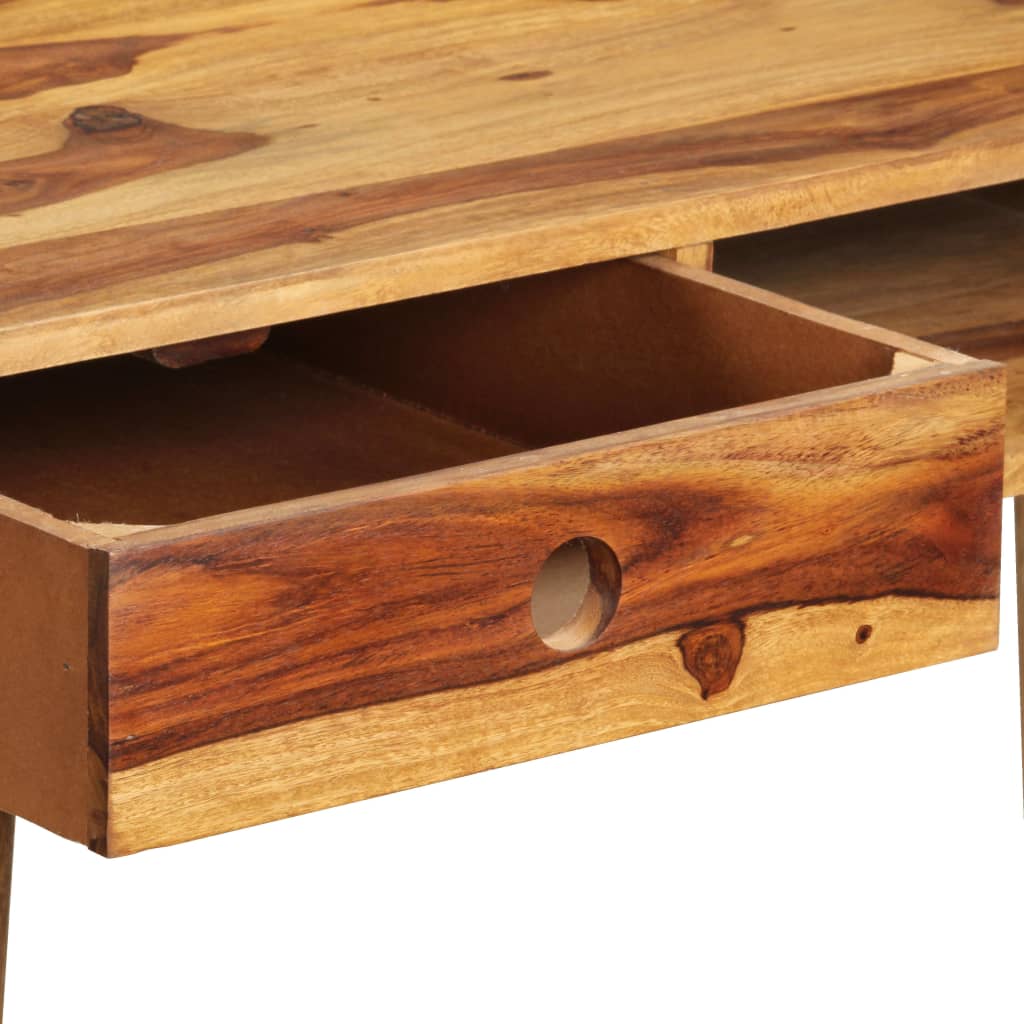 skrivebord 110 x 55 x 76 cm massivt akacietræ