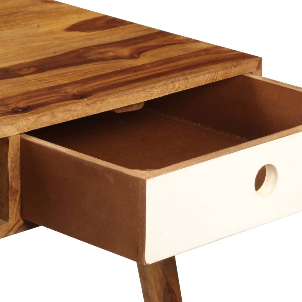 skrivebord 110 x 55 x 76 cm massivt akacietræ