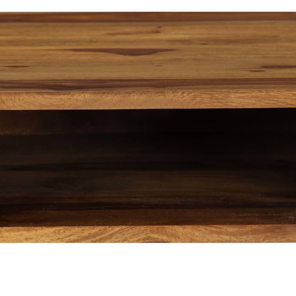 skrivebord 110 x 55 x 76 cm massivt akacietræ