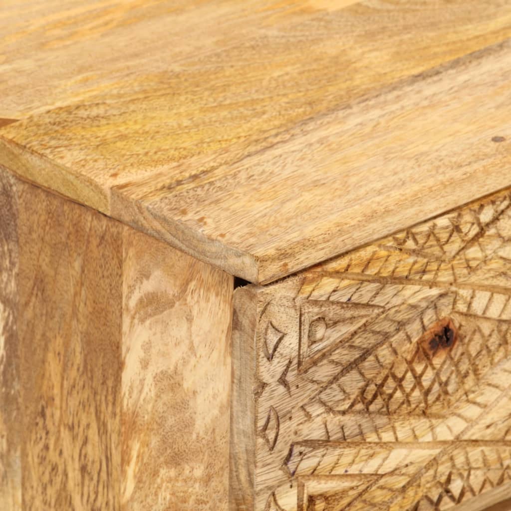 tv-skab 110x30x40 cm massivt akacietræ brun