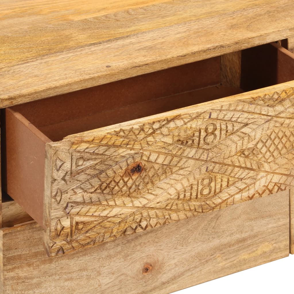 tv-skab 110x30x40 cm massivt akacietræ brun