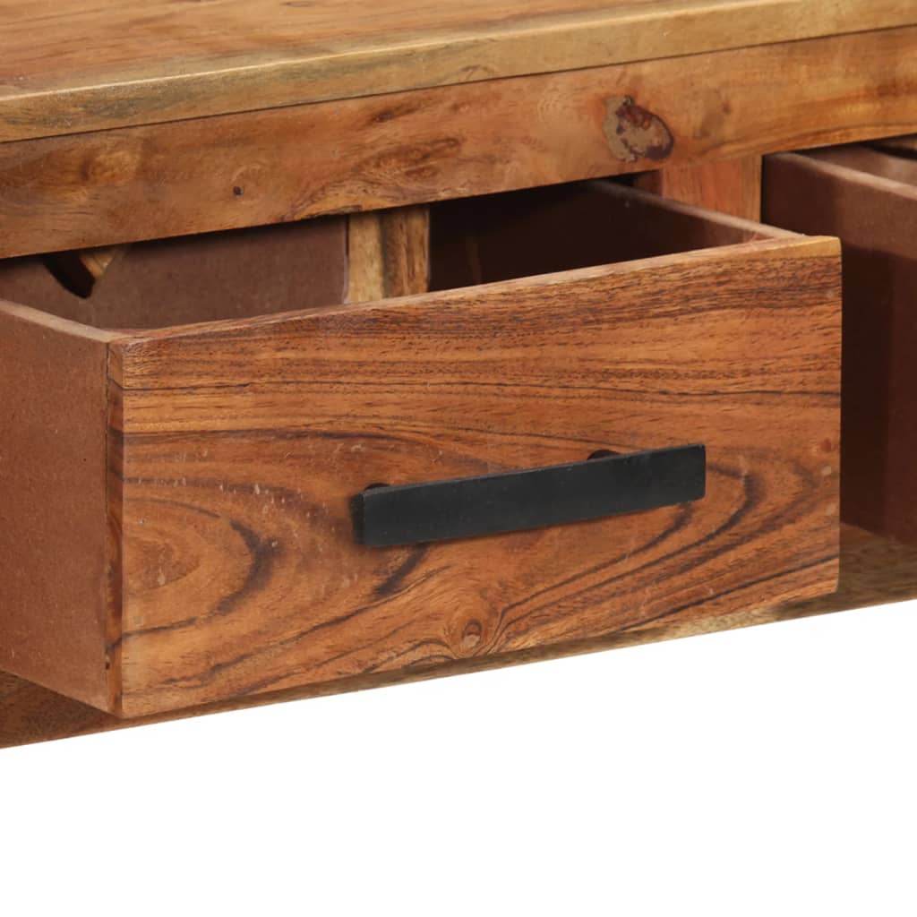 skænk med 3 skuffer 110x35x80 cm massivt træ