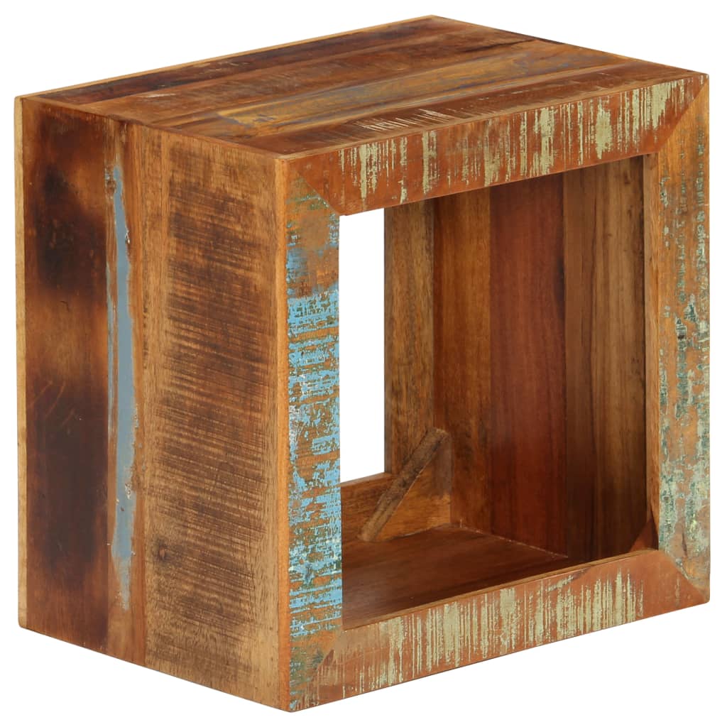 skammel 40x30x40 cm massivt genbrugstræ