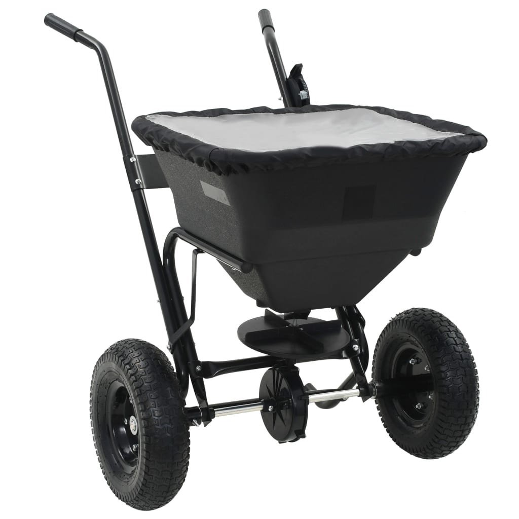 saltspreder strøvogn PVC og stål 106 x 73 x 76 cm 45 l