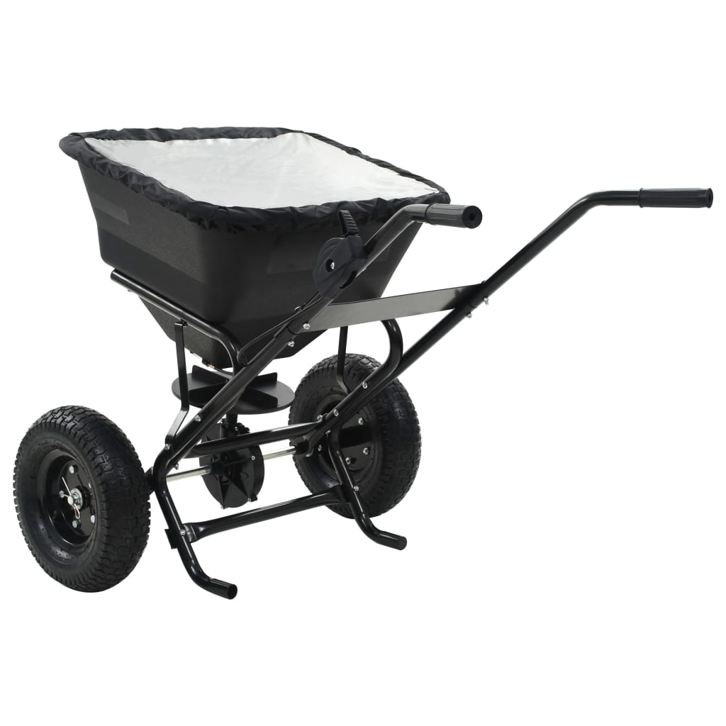 saltspreder strøvogn PVC og stål 106 x 73 x 76 cm 45 l