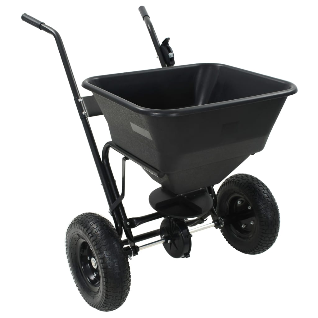 saltspreder strøvogn PVC og stål 106 x 73 x 76 cm 45 l