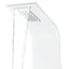 brusepanel 20x44x130 cm aluminium hvid