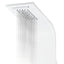 brusepanel 20x44x130 cm aluminium hvid