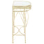 sidebord i fransk stil metal 82 x 39 x 76 cm guldfarvet