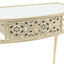 sidebord i fransk stil metal 82 x 39 x 76 cm guldfarvet