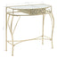 sidebord i fransk stil metal 82 x 39 x 76 cm guldfarvet