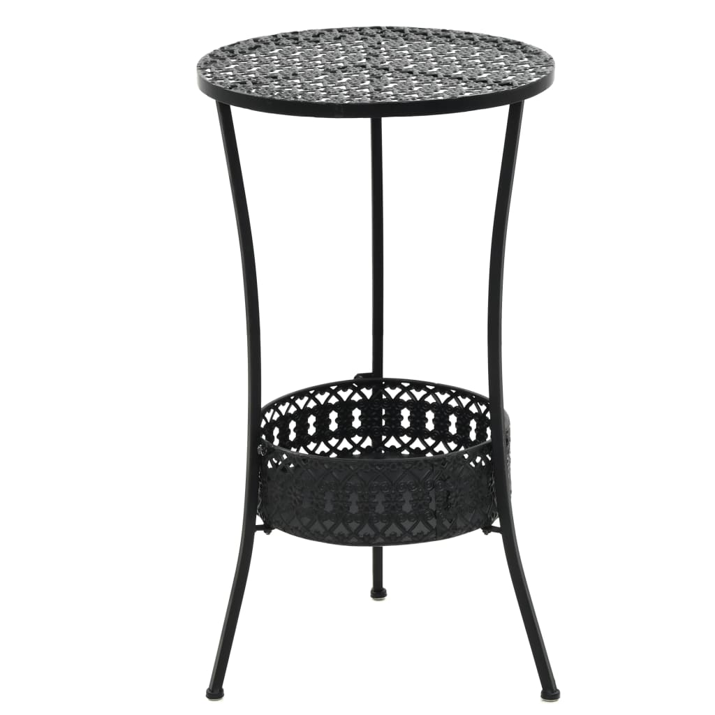 bistrobord 40 x 70 cm metal sort